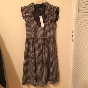 NWT Retro ModCloth Black/White Tweed Dress